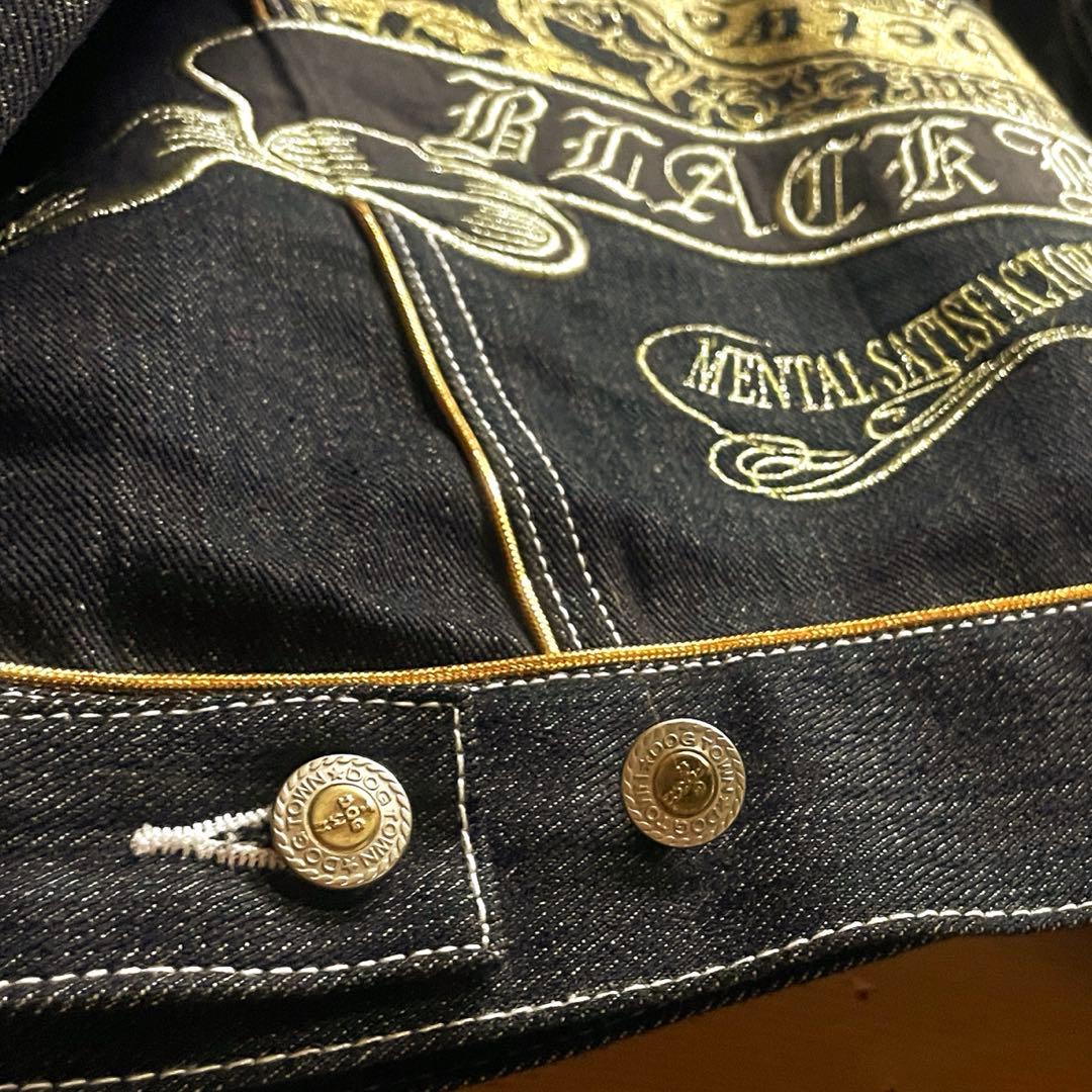 ド派手⭐︎ 金刺繍 DOGTOWN ブラックドラゴン デニム Gジャン XL 龍