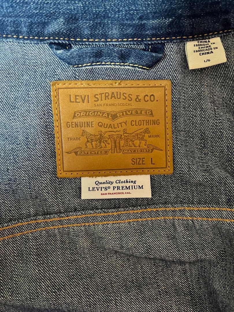 Levi's PREMIUM デニムジャケット トラッカージャケット L 濃紺