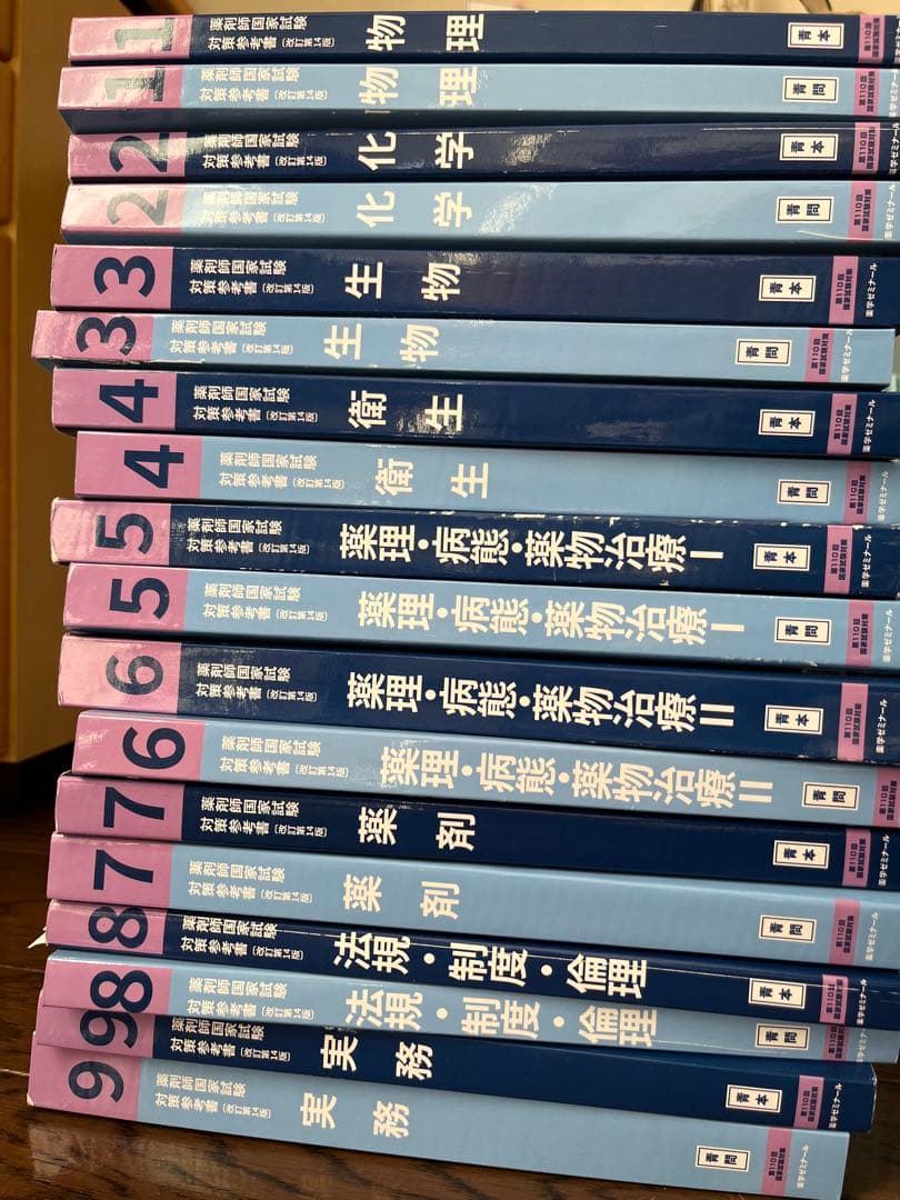 み*ん様 110回薬剤師国家試験対策参考書 青本 青問 全巻セット