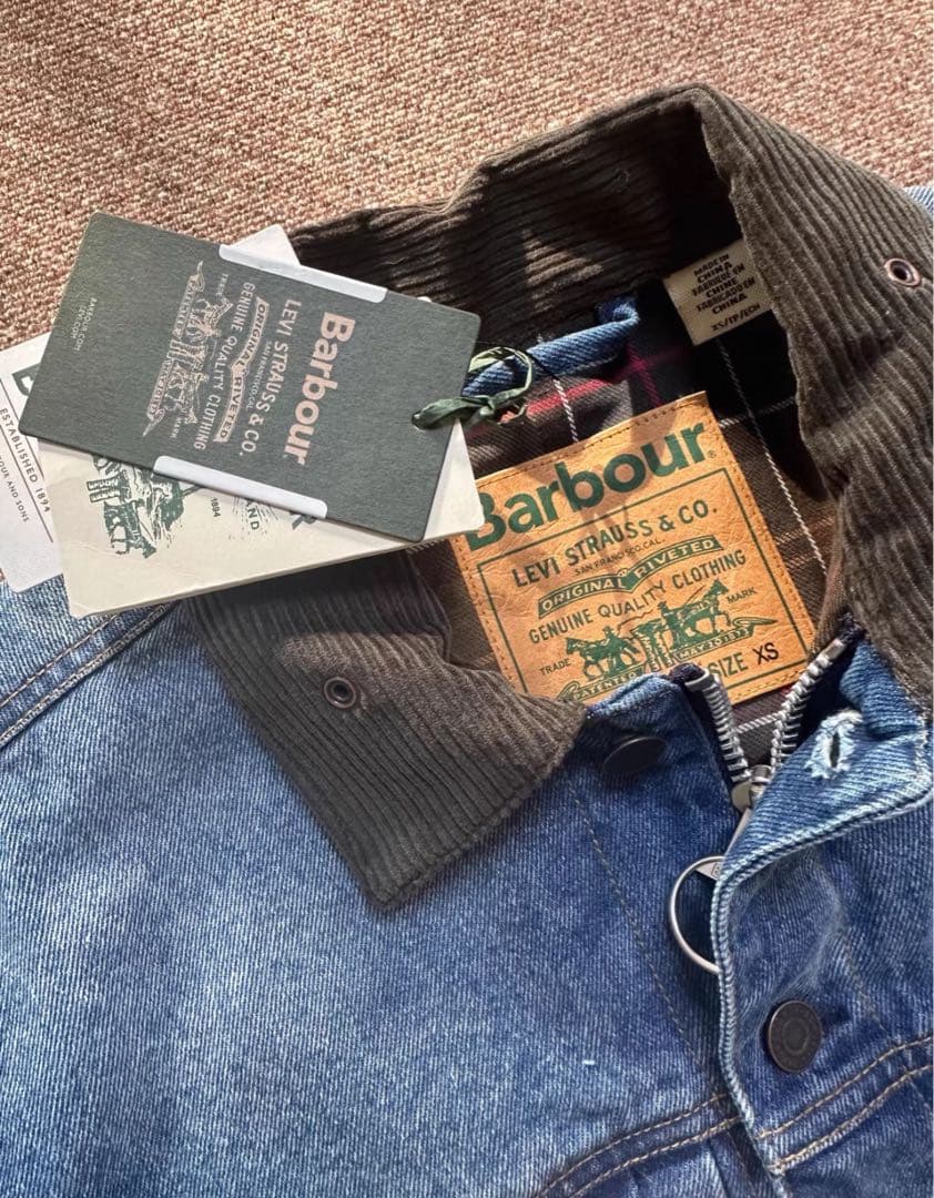 Barbour Levi's デニムジャケット XS