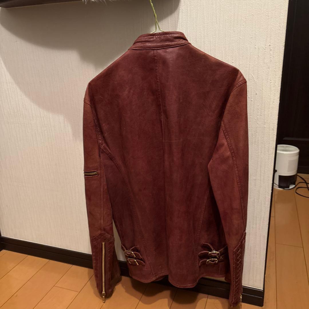 アバハウス　シングルライダースジャケット　羊革