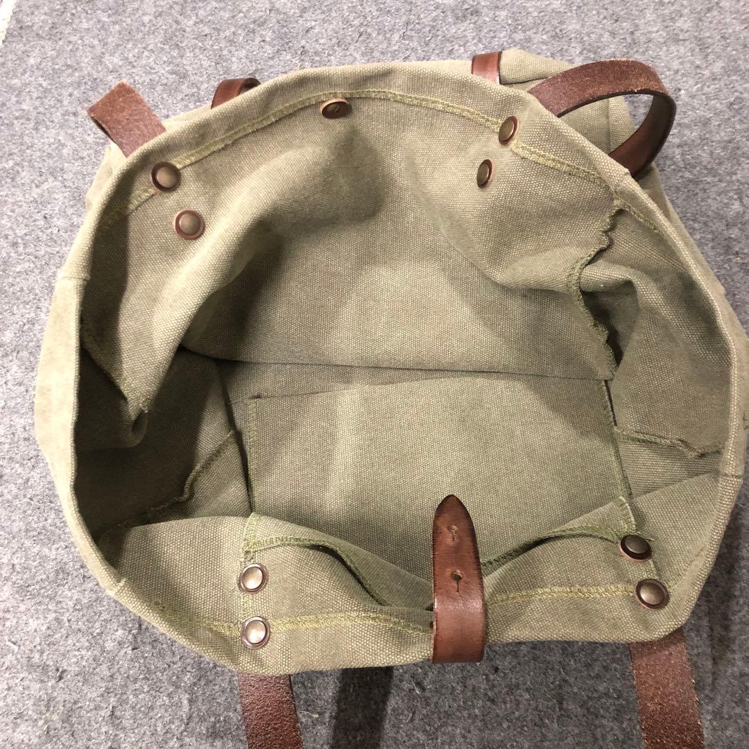 OLUTI トートバッグ キャンバス レザー