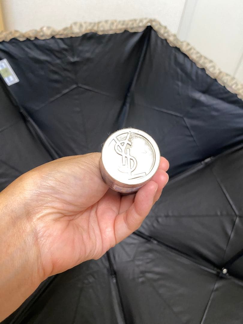 折り畳み傘　晴雨兼用　遮光 UV99％以上　遮熱　黒　80cm YSL