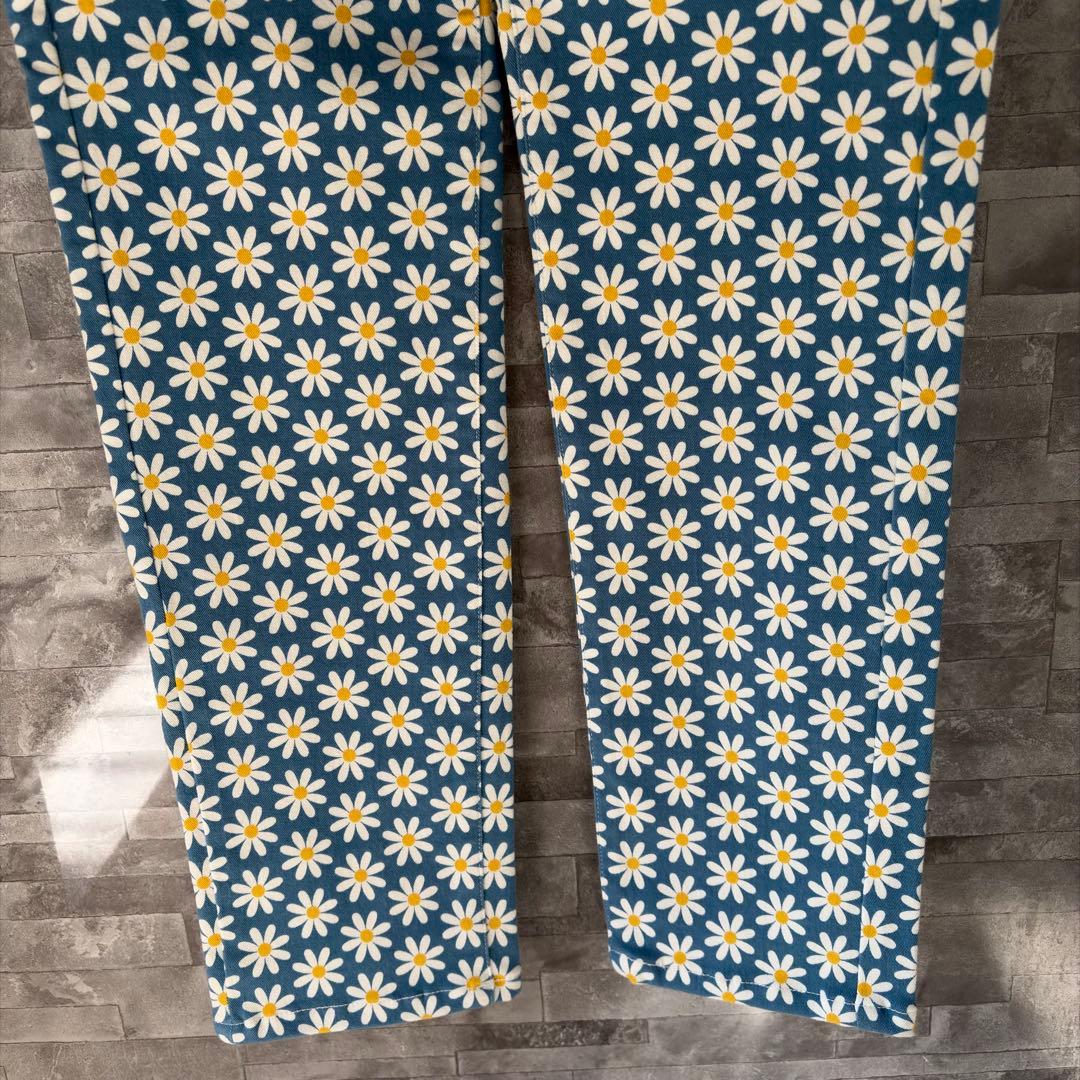 パーリーゲイツ 美脚 ストレッチパンツ 花柄 総柄 ゴルフウェア
