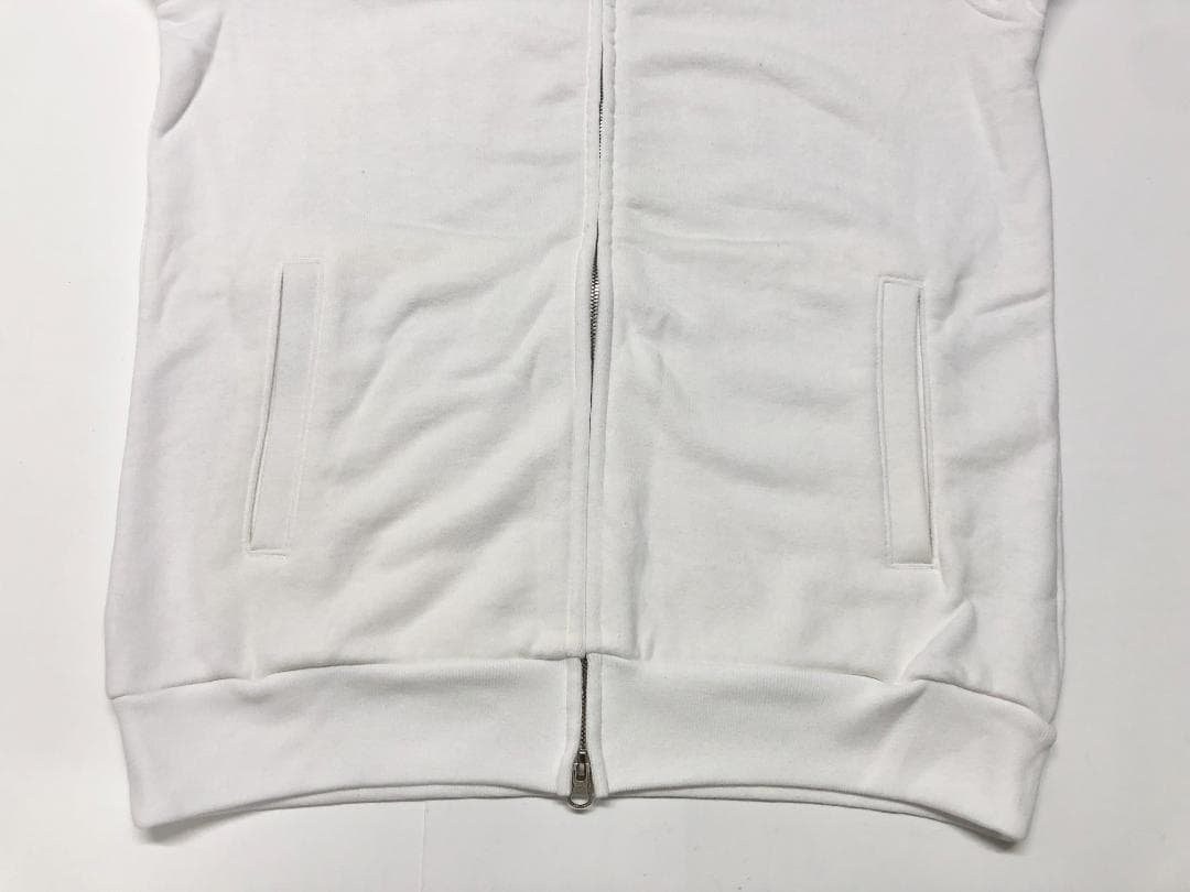 ○★新品未使用　PEARLY GATES　裏毛フルジップパーカー　6　ホワイト