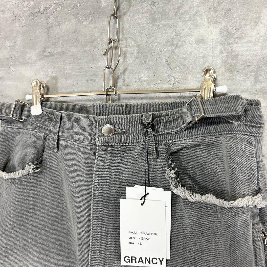 新品 GRANCY ジップデザイン　バニーデニム　　　13oz サイドジップ