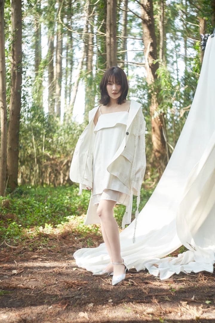 ワンピース Andequal sheer docking mini one-piece
