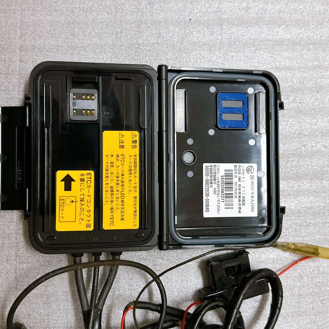 バイク用ETC JRM-11 アンテナ分離型　動作確認