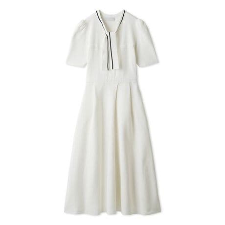 【極美品】セルフォード ボウタイニットワンピース 38