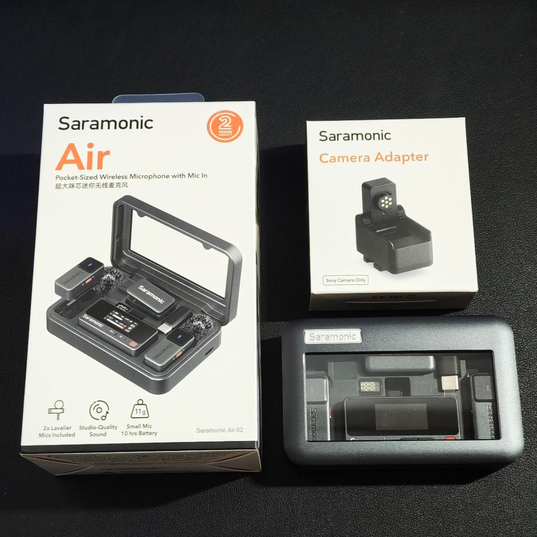 【ほぼ新品】Saramonic Air-02、カメラアダプタ付