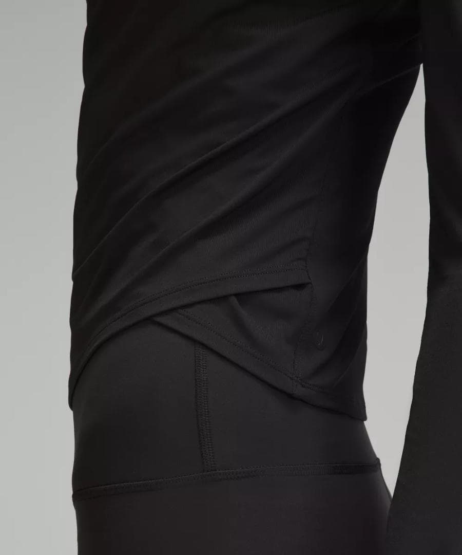 lululemon LightSmoothCover ラップフロント 長袖シャツ