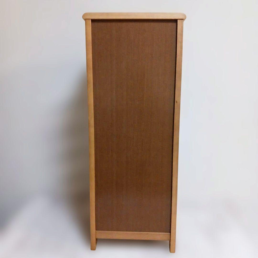 極美品　karimoku スリッパラック スリム 木製 玄関収納 オーク