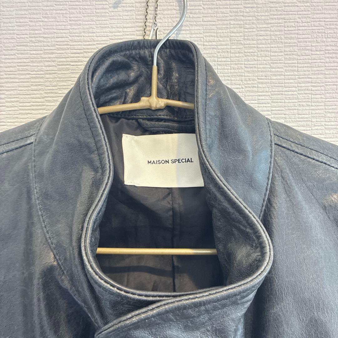 ち*す様 MAISON SPECIAL バッファローレザー ショートモッズコート