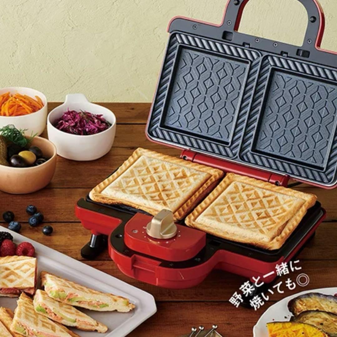 【新品未使用】ブルーノ ホットサンドメーカーダブル