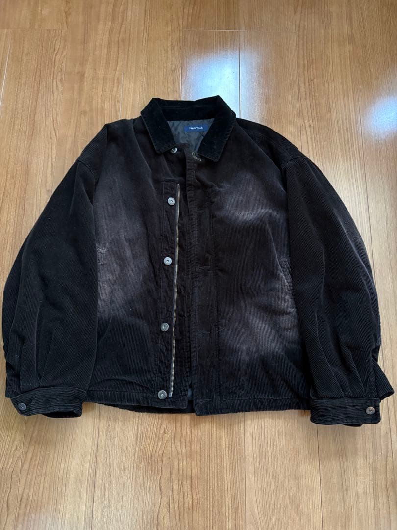 NAUTICA ブラック コーデュロイ ジャケット