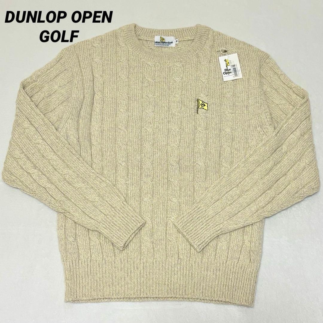 【新品タグ付】ダンロップ ゴルフウェア 長袖 ニット セーター メンズウェア M