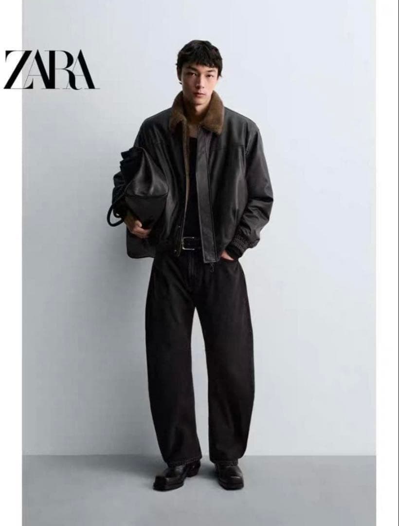 ZARA リバーシブル フェイクレザージャケット