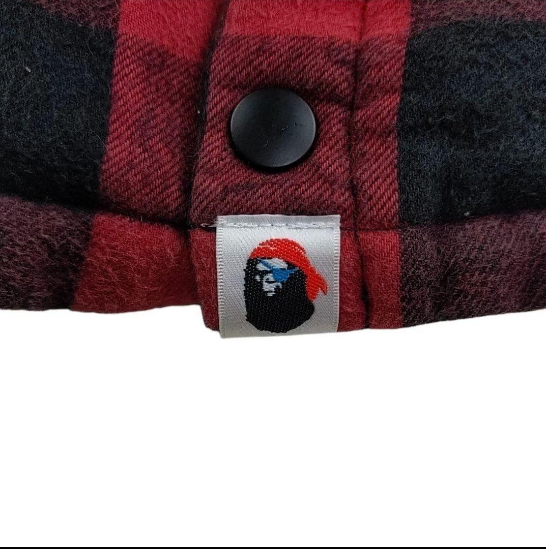 A BATHING APE ダウン ベスト ジャケット ブロック チェック