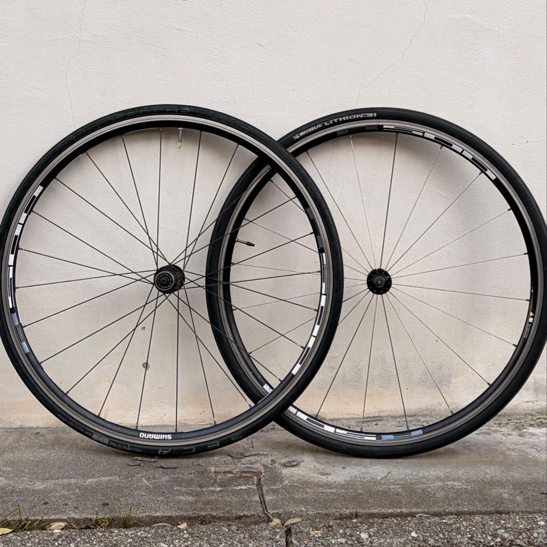 SHIMANO WH-R501 前後セット【10S対応・ミシュランタイヤ付】