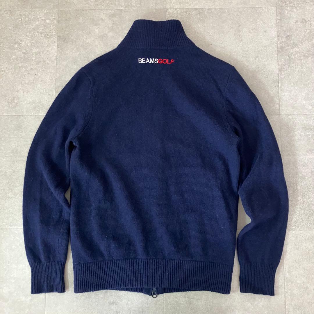 BEAMS GOLF ニット切り替え 中綿入りジャケット/M/ブルゾン