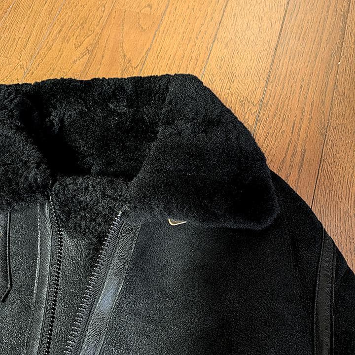 ALPHA INDUSTRIES B-3リアル羊革ムートンジャケット M