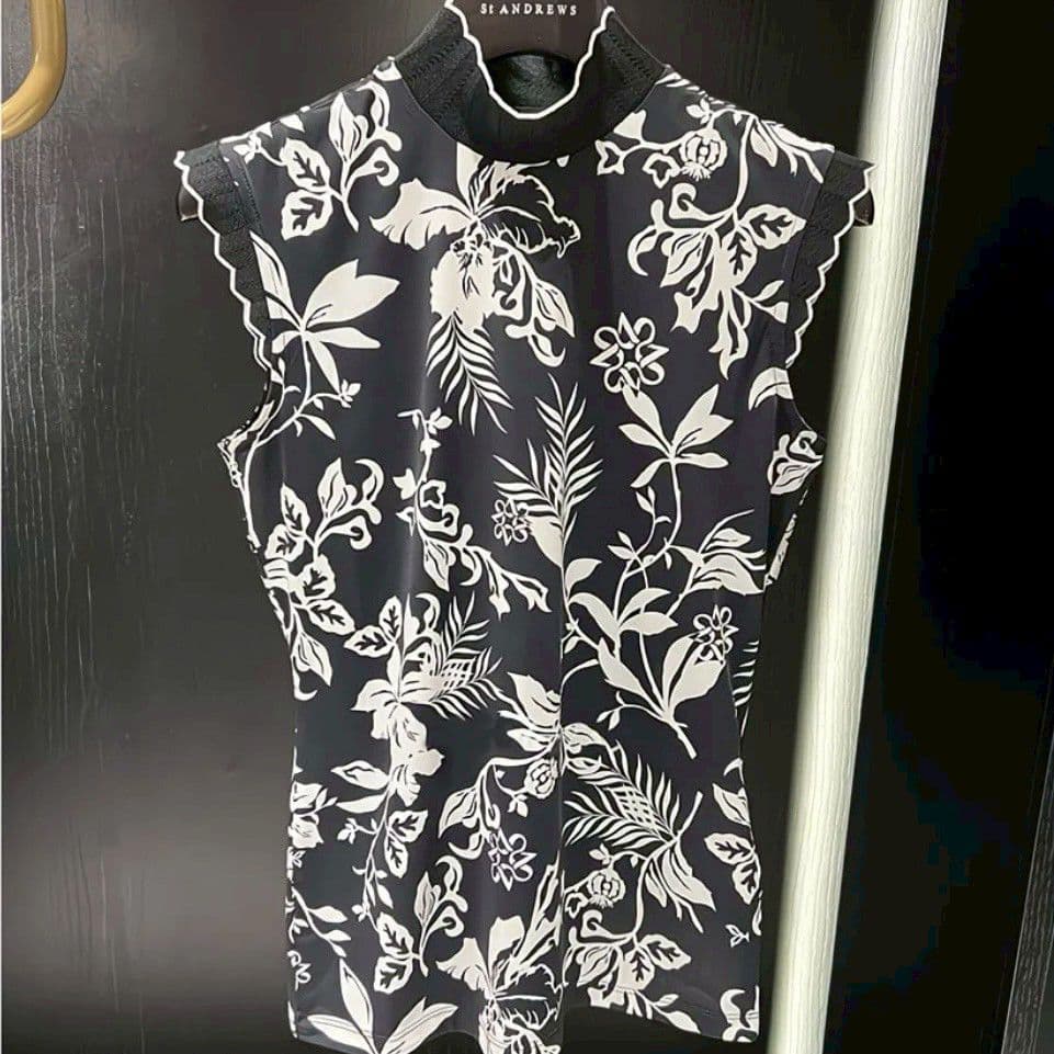 新品　St.ANDREWS　ゴルフ　トップス＆スカートセット　ブラック　M