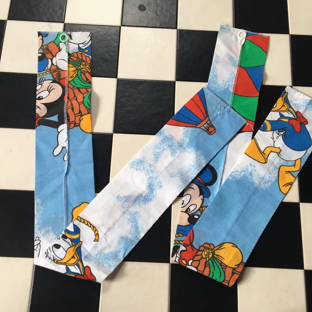 F834 ディズニー　ミッキー　ドナルド　カーテン　横約200X140cm