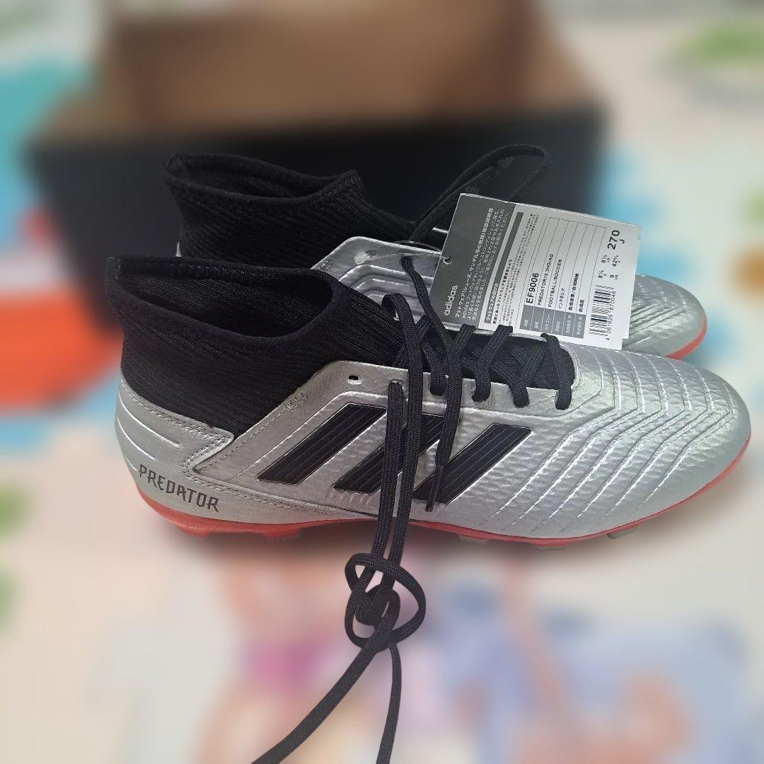adidas Predator 27.0cm シルバー/ブラック プレデター