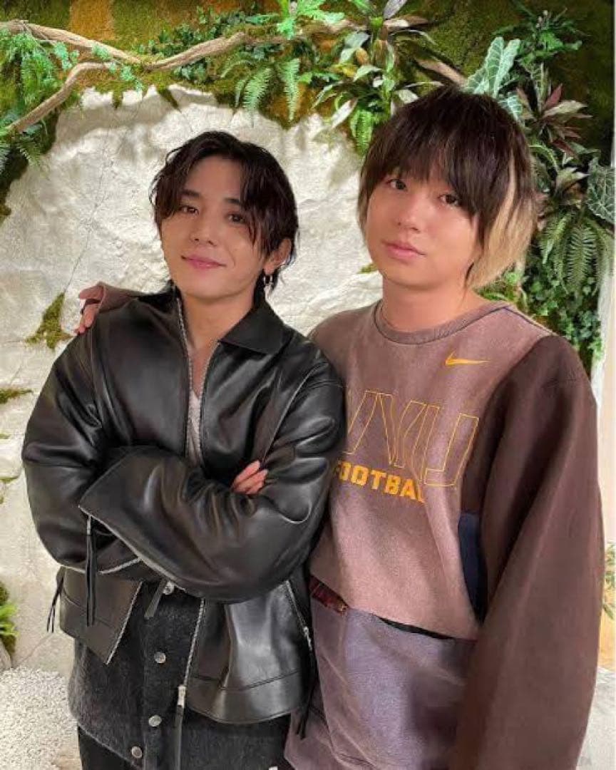 山田涼介着用✨ラムレザープライムオーバー襟付きシングルライダースジャケット　02
