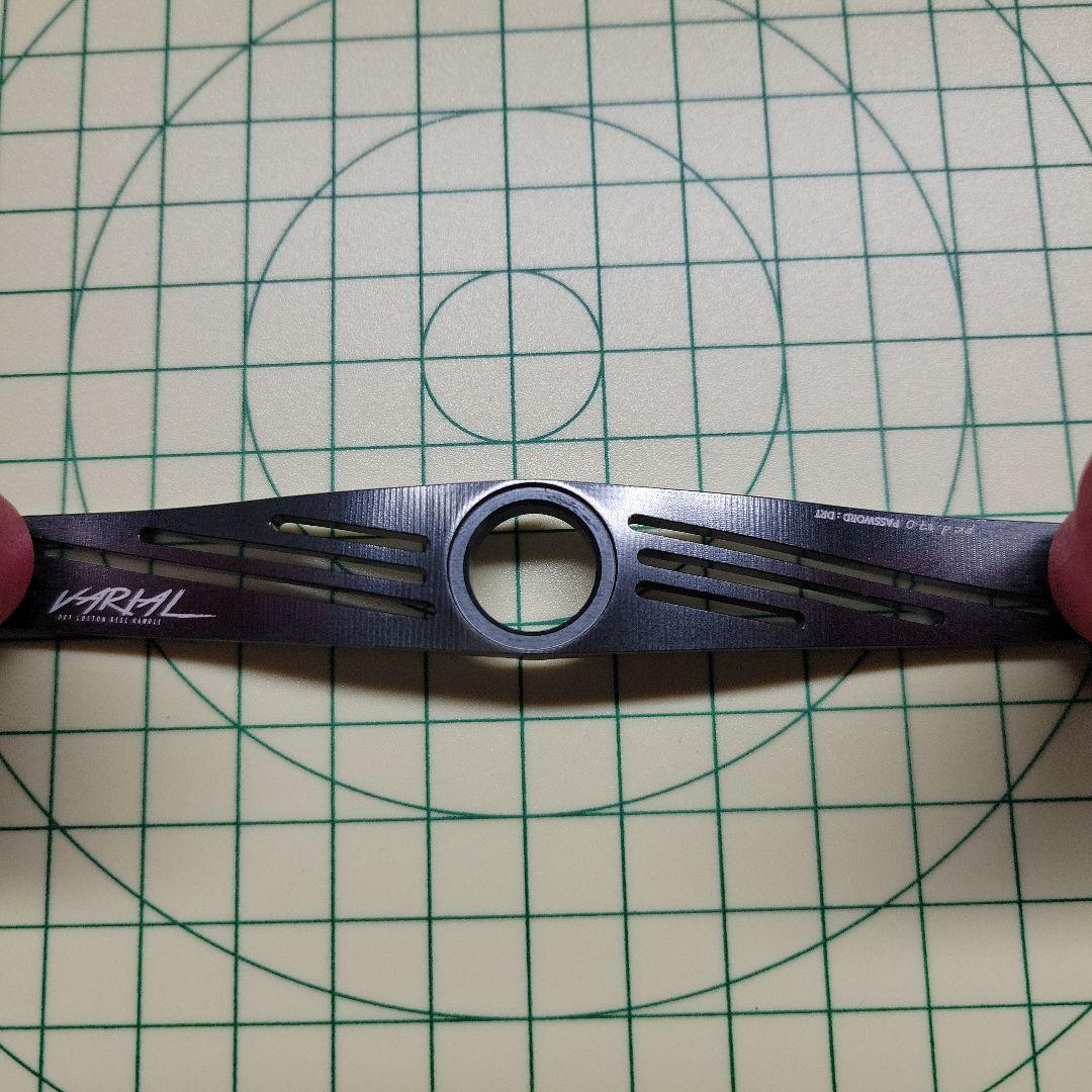 超美品 VARIAL p.c.d 117 バリアルハンドル フラットノブ 赤色