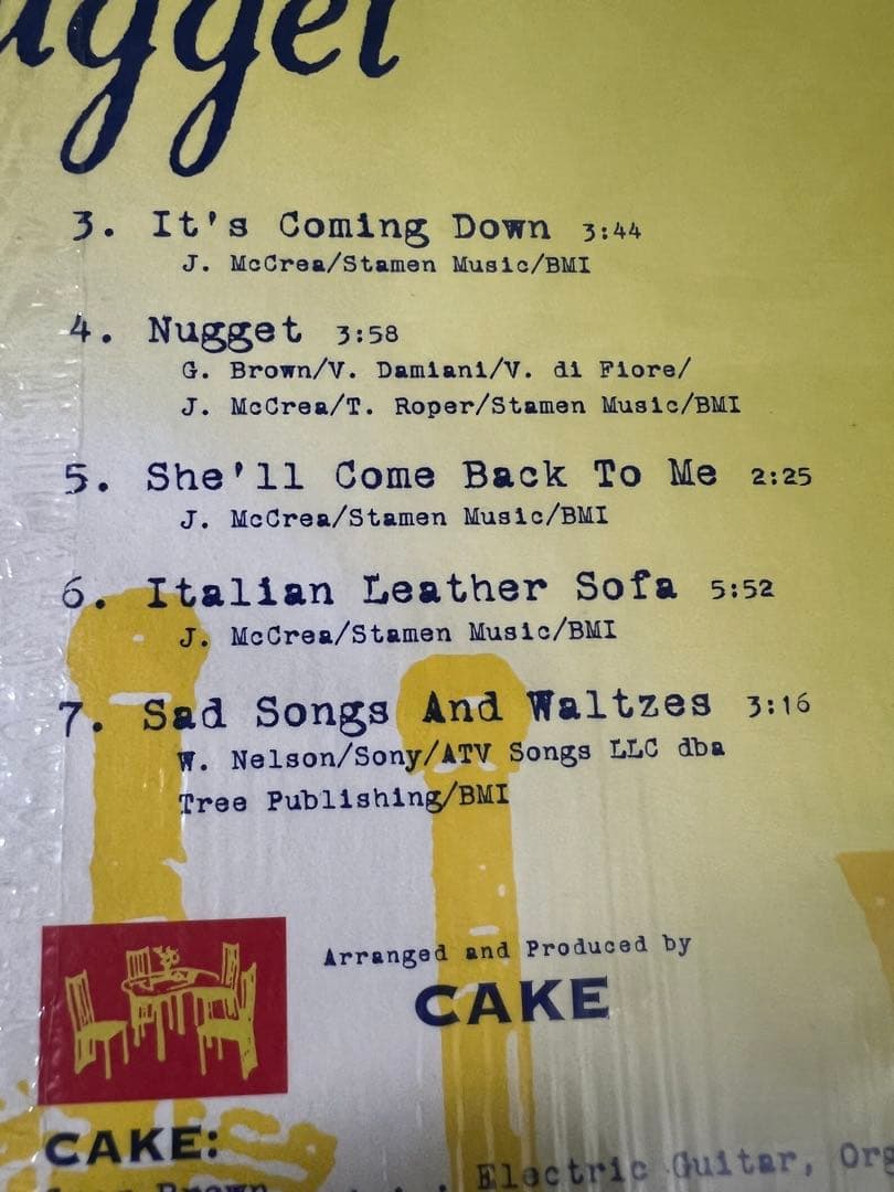 レア盤‼︎CAKE [fashion nugget]12インチLP レコード