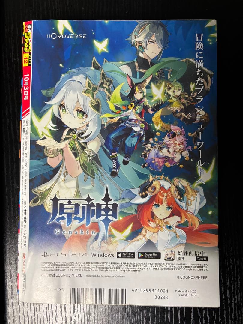 週刊少年ジャンプ 2022年42号 表紙ワンピース ヒロアカ特典