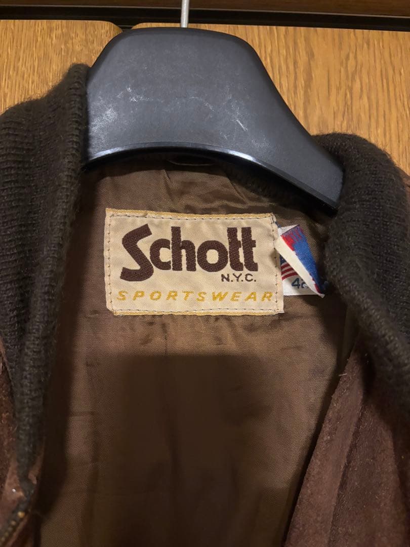 Schott スエードボンバージャケット