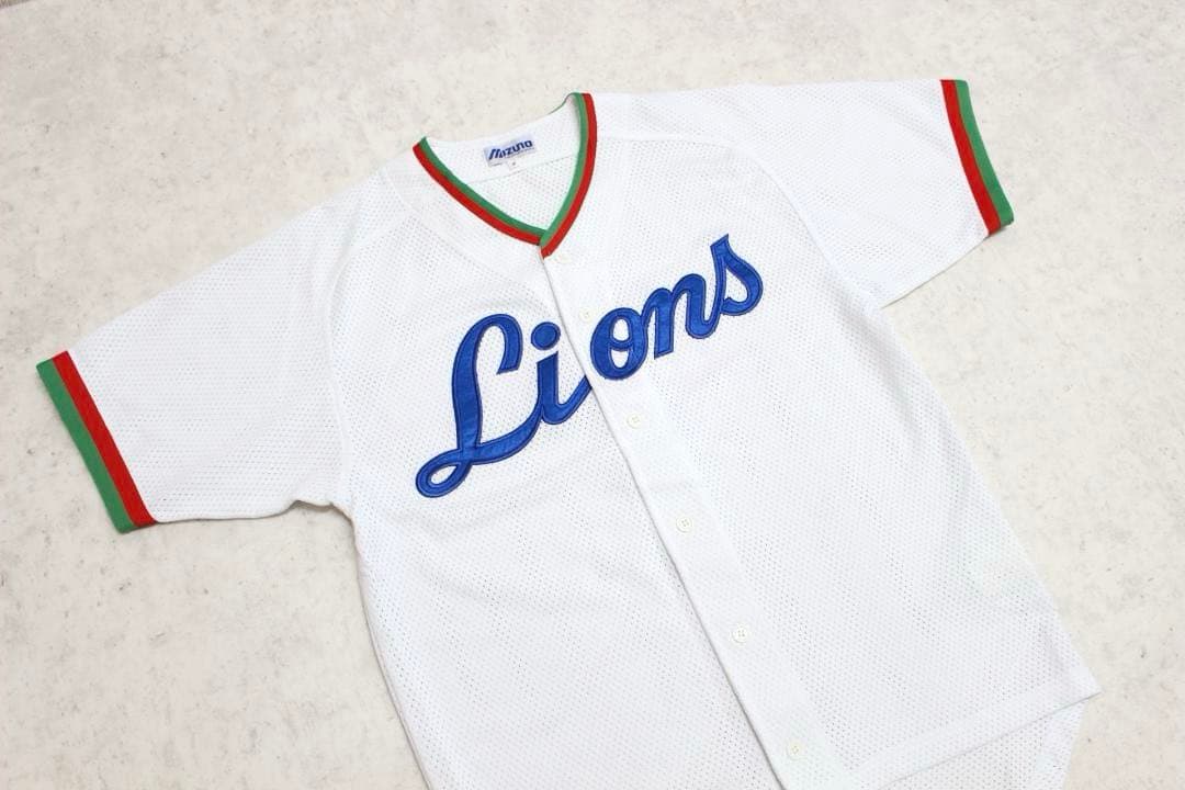【新品】フリー　レトロ　ヴィンテージ　西武　ライオンズ　ミズノ　ユニフォーム
