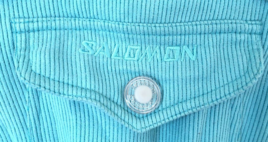 SALOMON　ウェア　新品珍品レア　刺繍ロゴ　コーデュロイ　3.4万