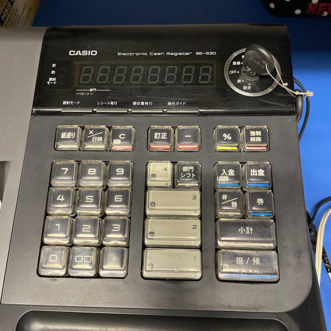 CASIO レジ SE-S30-BK 100v 6w 中古