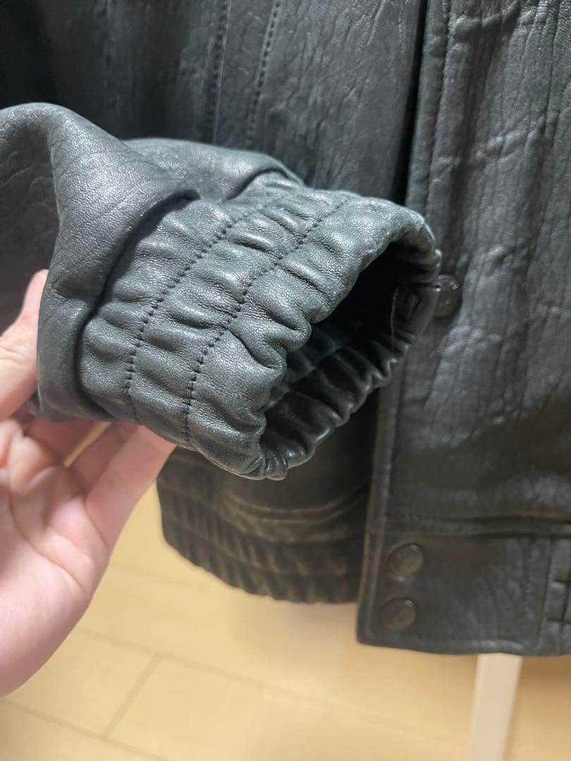 ジャケット・アウター supreme Pebbled Leather Varsity Jacket
