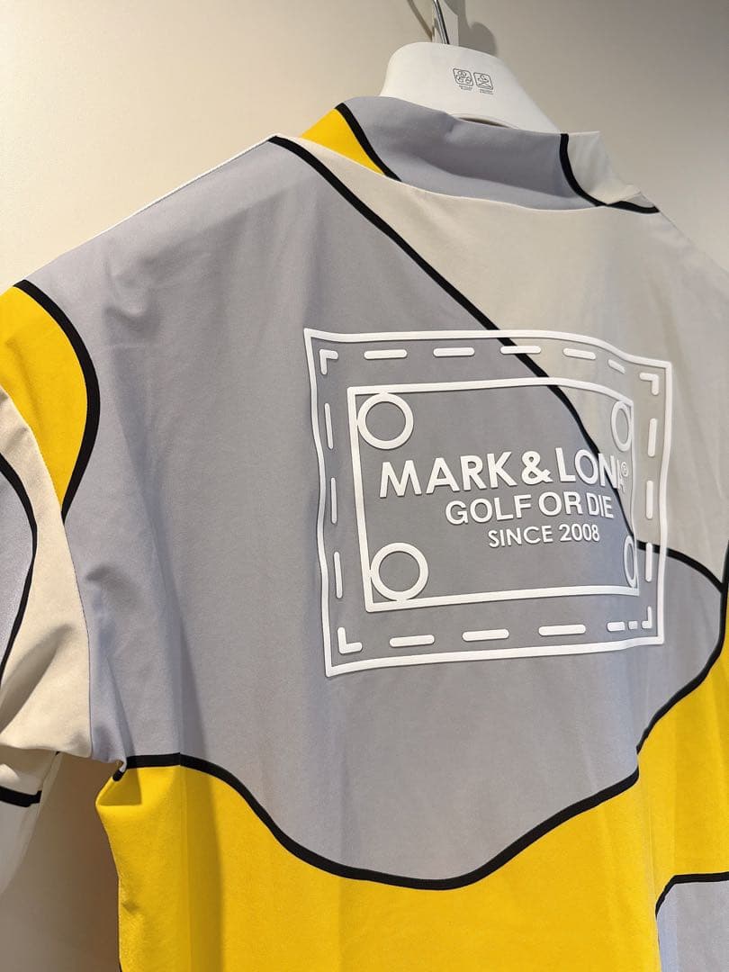 美品 ★ MARK&LONA 2024 モックネック シャツ マーク&ロナ