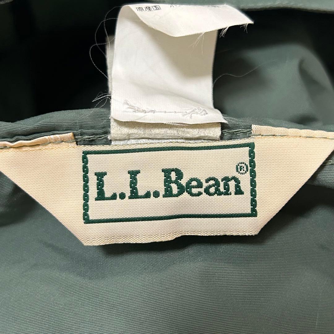 ［良品］L.L Bean ナイロンアノラックパーカー カーキ S