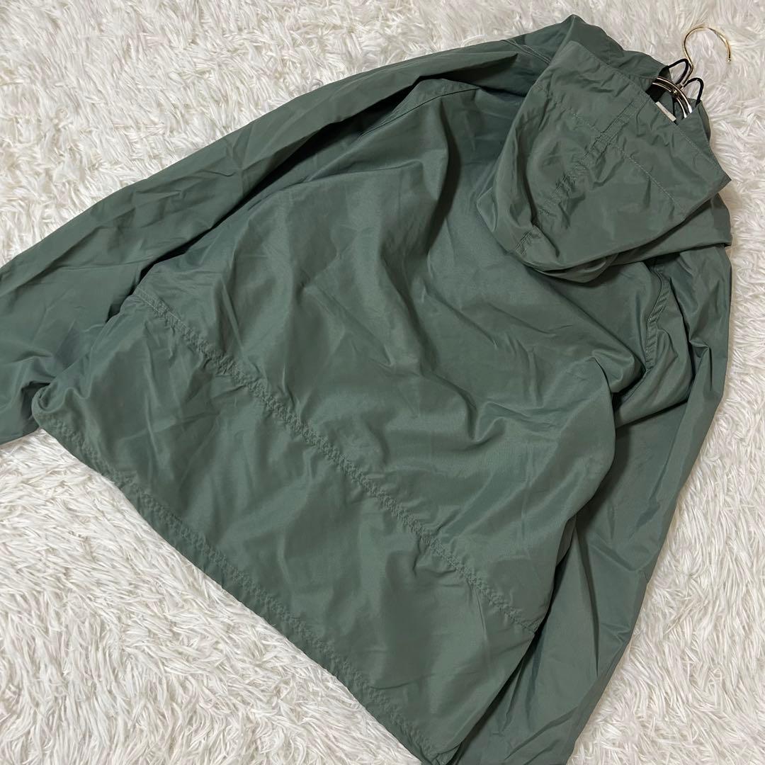 ［良品］L.L Bean ナイロンアノラックパーカー カーキ S