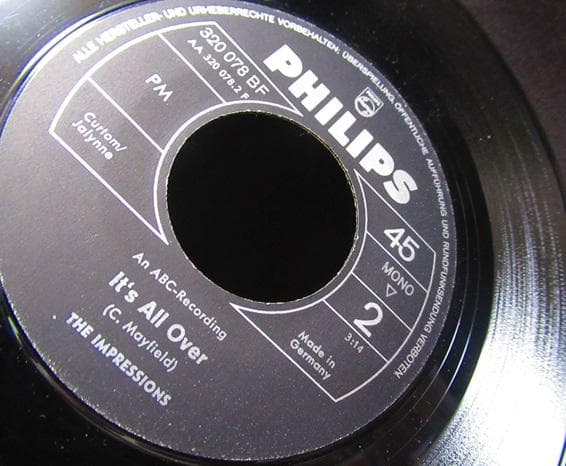 【Curtis Mayfield/ 希少 ドイツ原盤】モッズ　mods 山下達郎