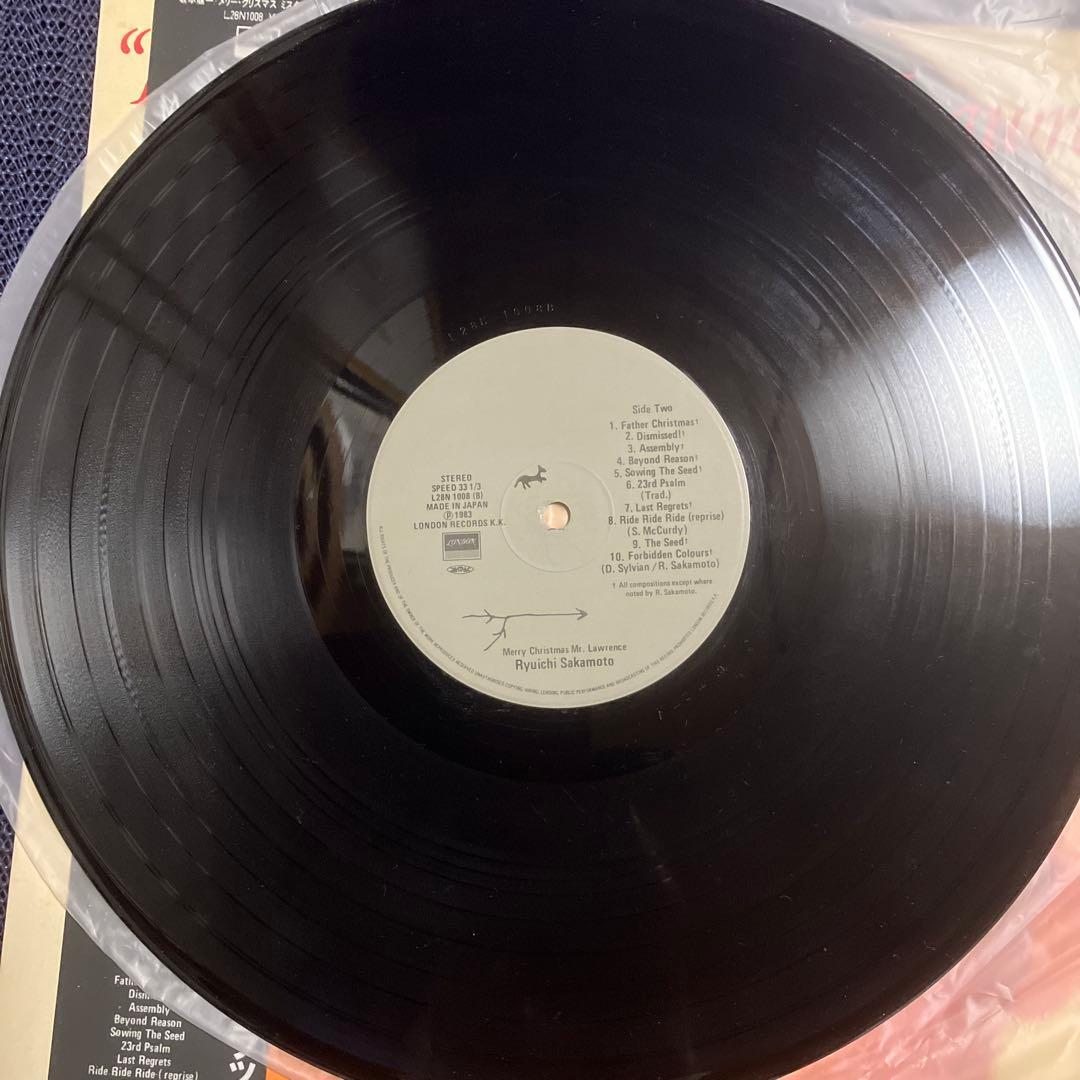 戦場のメリークリスマス　1983年版 ＬＰレコード 坂本龍一