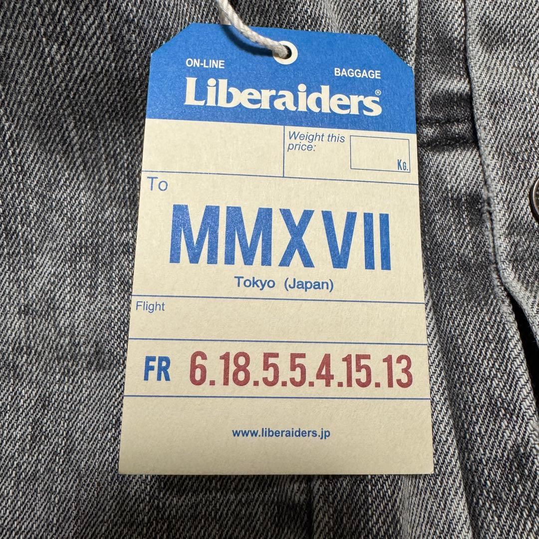 Liberaiders BLEACHED DENIM JACKET グレー XL