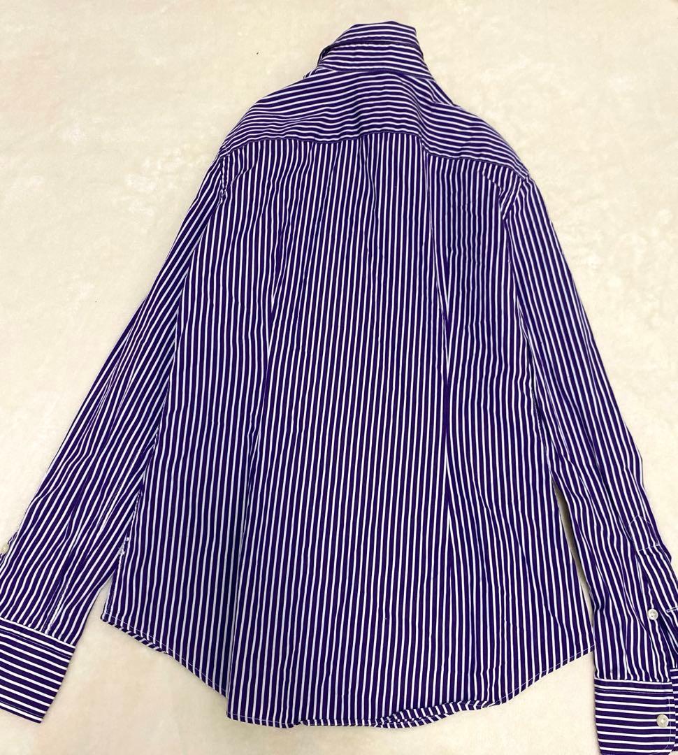 極美品 ラルフローレン 長袖シャツ ストライプ　M