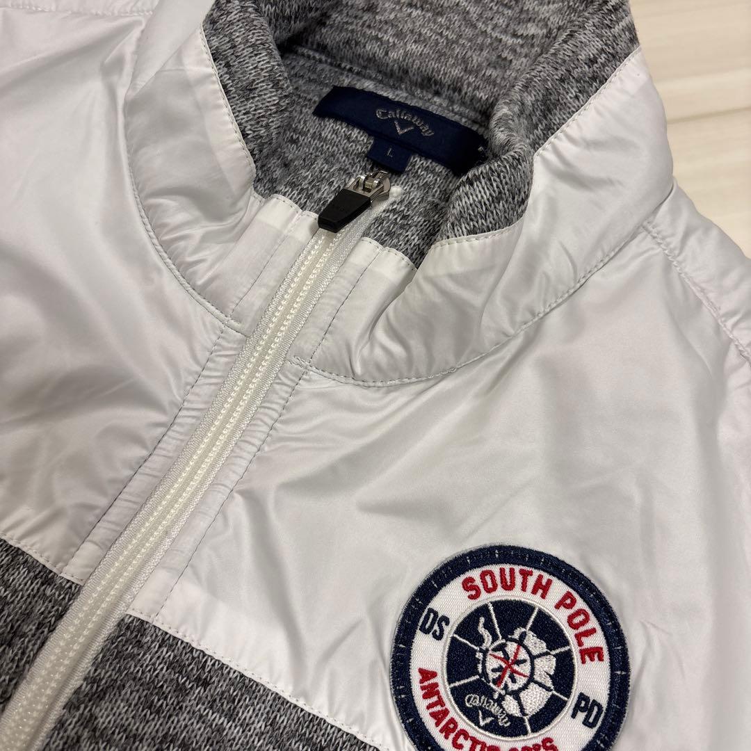 美品【Callaway キャロウェイ】フルジップジャケット グレー