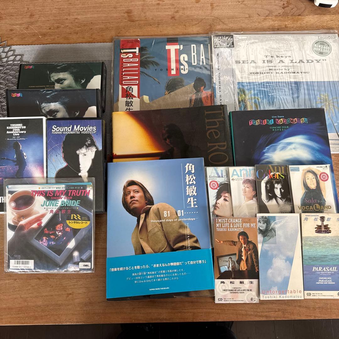 角松敏生コレクションCD.LP.EP.VHS17点セット