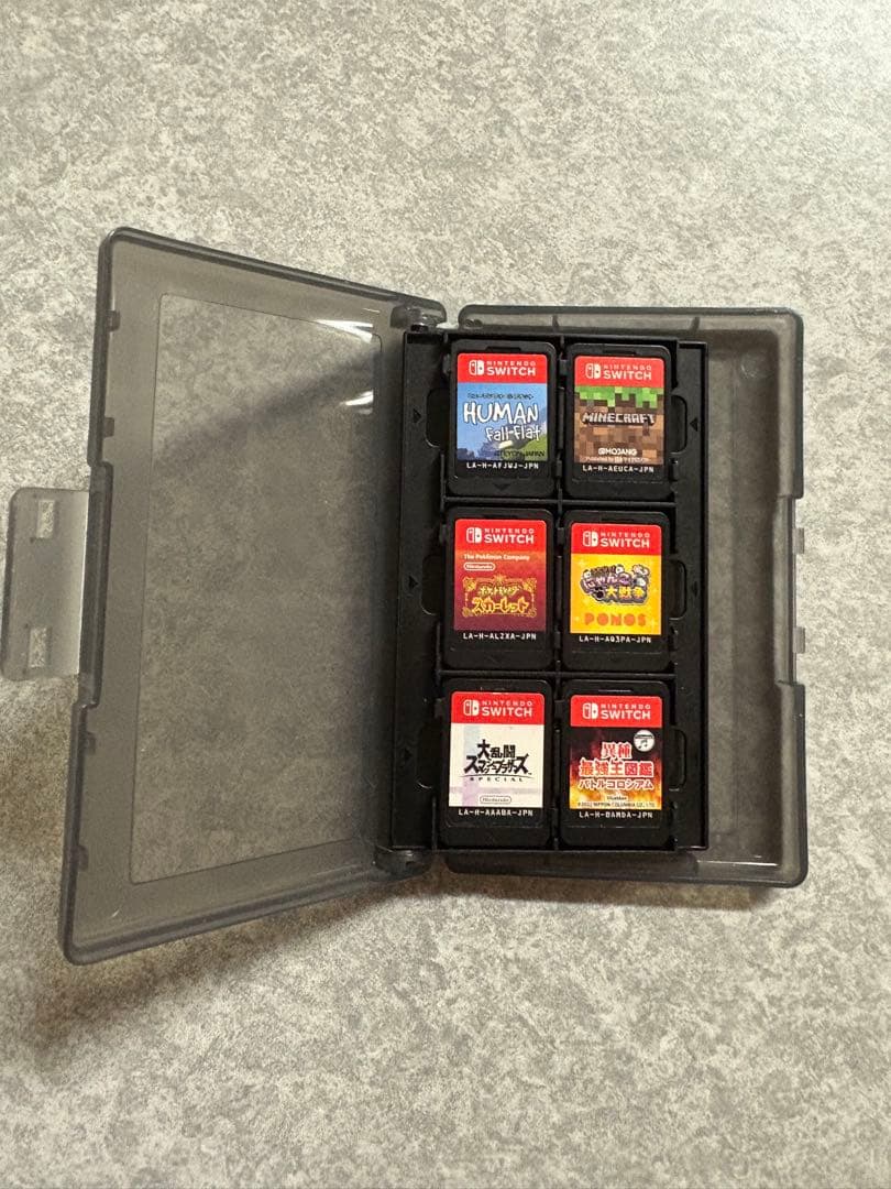 Nintendo Switch 本体 青と赤 ゲームカセット７点付き