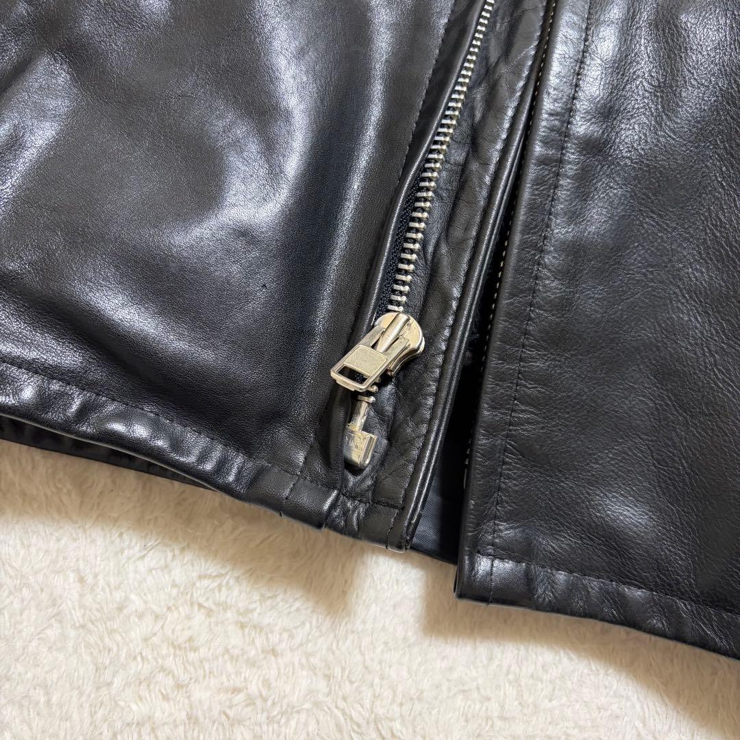 良品　SCHOTT 141 シングルライダース レザージャケット USA製　38