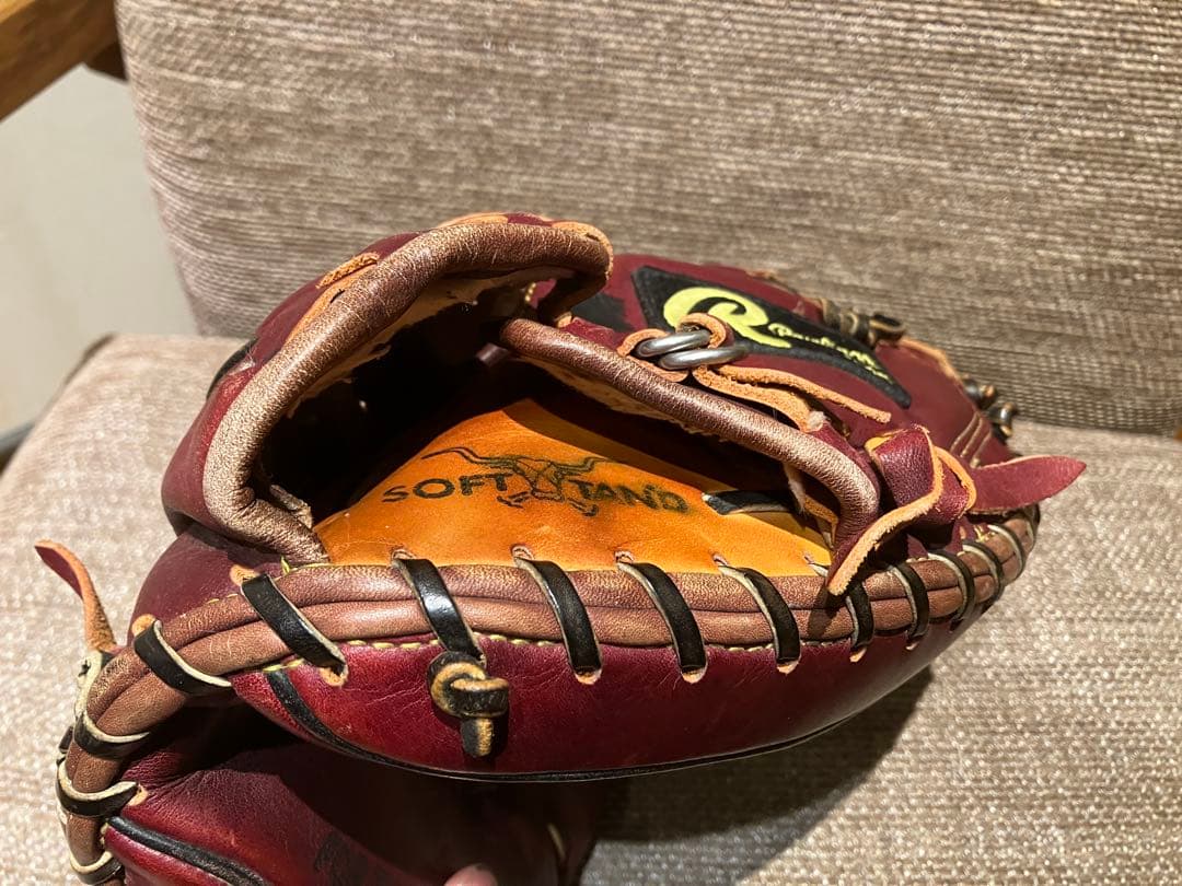 Rawlings by asics/硬式キャッチャーミット/ダークレッド