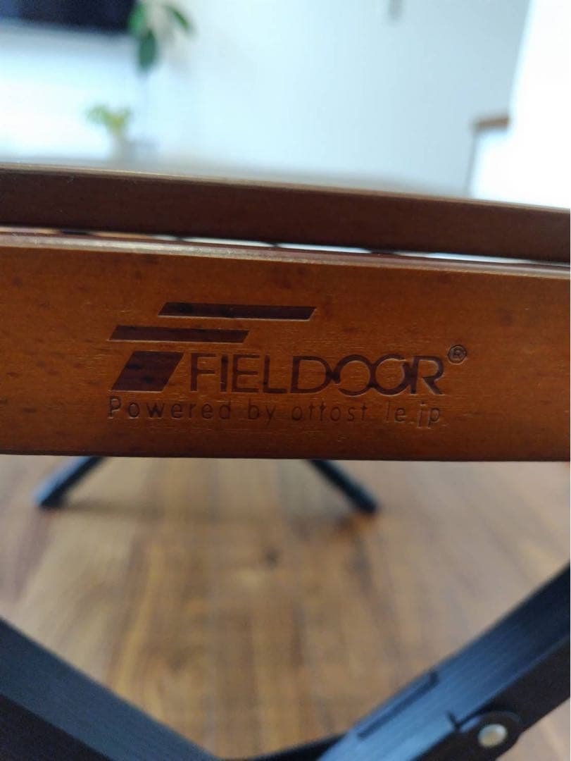 FIELDDOOR ウッドロールテーブル（ダークブラウン） 70×120cm